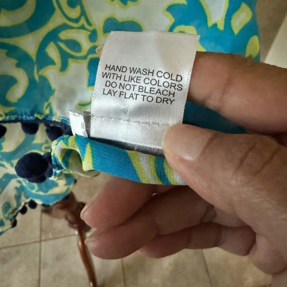 Charming Charlie Soft Floral Print Scarf with Pom Poms Borders - Picture 4 of 10